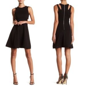 French Connection Lula Flare Black Cutout Dress 10